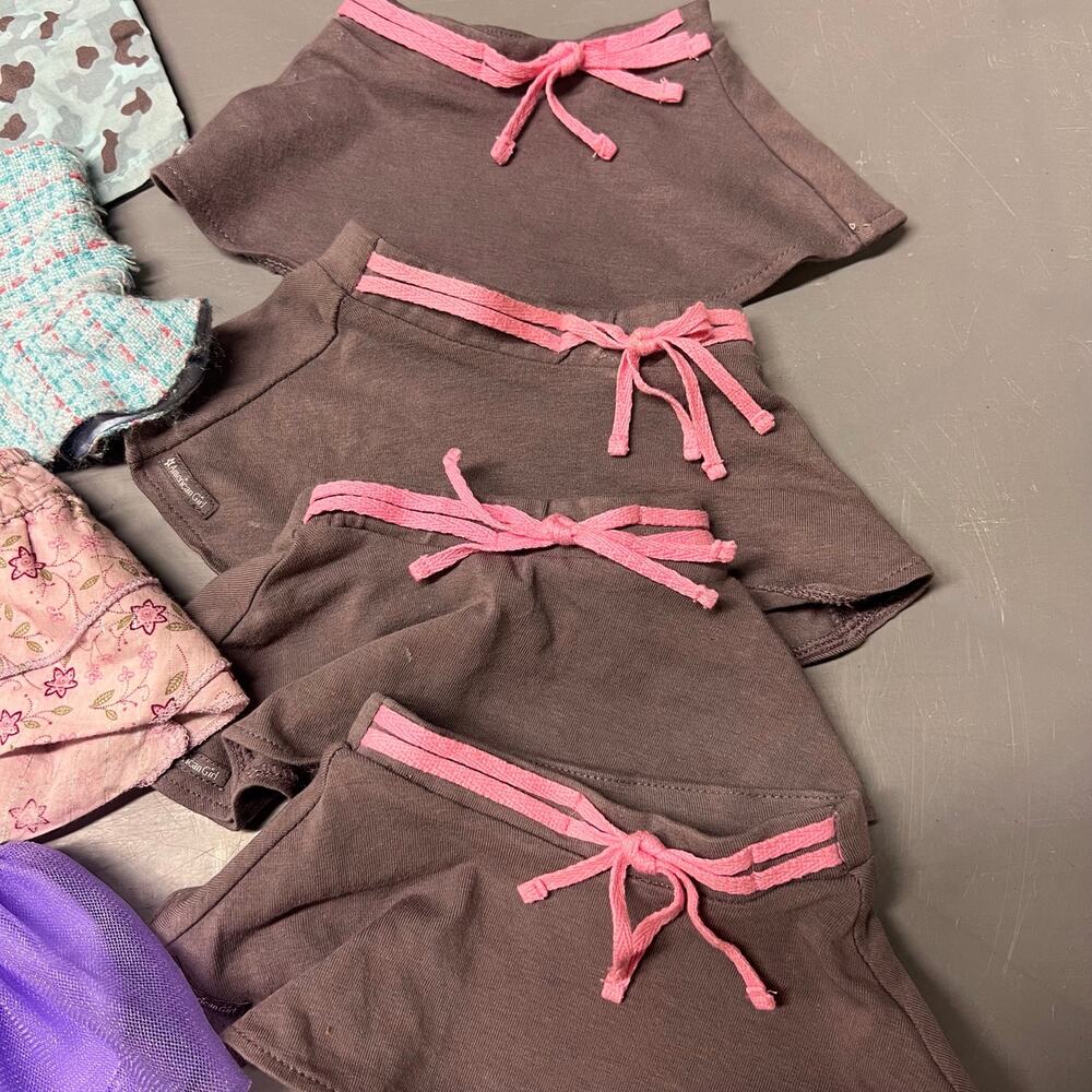 American Girl Doll Skirt Shorts Clothes Lot of 10 - Picture 2 of 7